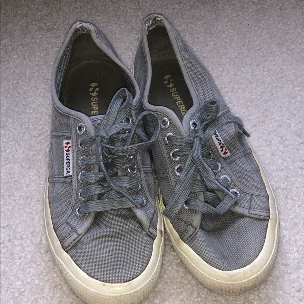 Grey Women’s Superga Shoes